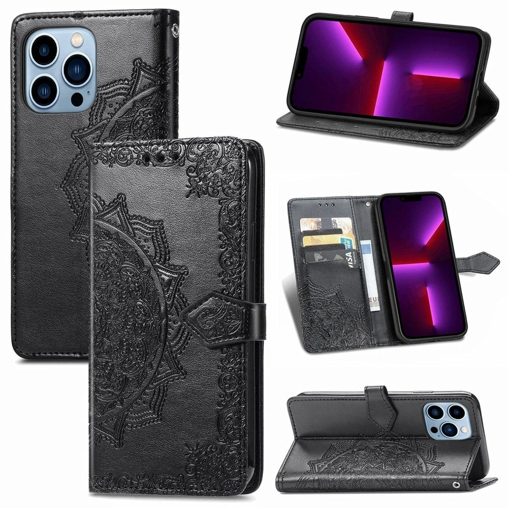 3-in-1 Phone Case In Black For iPhone 15 Plus